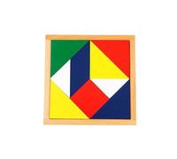 LLTCMYGS Montessori Square Puzzle, Geometric Shapes Tangram Games