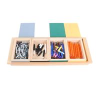 LLTCMYGS Montessori Subtraction Snake Game, Wooden Math Manipulative, Beaded Toys