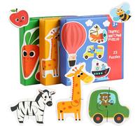 LLTCMYGS Montessori Toddler Matching Puzzles, Animal Traffic Fruit Vegetable Shape Puzzles,sets