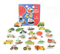 LLTCMYGS Montessori Toddler Matching Puzzles, Animal Traffic Fruit Vegetable Shape Puzzles,transportation