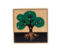 LLTCMYGS Montessori Tree Jigsaw Puzzle, Early Childhood Education Panel, Wooden Tree Jigsaw Puzzle Teaching Aid