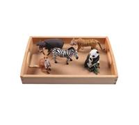LLTCMYGS Montessori Wildlife Mini Models, Language Teaching AIDS for Preschool Kids, Small Statues
