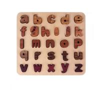LLTCMYGS Montessori Wooden Alphabet And Number Puzzle, Early Education Cognitive Development Toys,Model C