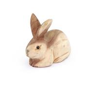 LLTCMYGS Montessori Wooden Animal Rabbit Statues, Rabbit Wood Carvings for Home Decoration