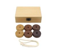 LLTCMYGS Montessori Wooden Cotton Thread Beaded Toys, Hand-Eye Coordinated Development