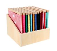 LLTCMYGS Montessori Wooden Dressing Frames Set, Life Skills Development Material for Kids,12 slots with Clothing frame