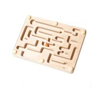LLTCMYGS Montessori Wooden Labyrinth Marble Maze Game, Kids Concentration Training Maze Toy