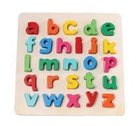 LLTCMYGS Montessori Wooden Letter Puzzle Toys, Preschool Letter Education Learning Toys for Kids,Lowercase