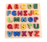 LLTCMYGS Montessori Wooden Letter Puzzle Toys, Preschool Letter Education Learning Toys for Kids,uppercase