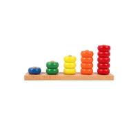 LLTCMYGS Montessori Wooden Math Toys, Classification, Stacking And Counting Educational Toys
