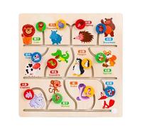 LLTCMYGS Montessori Wooden Maze Game Board, Early Cognitive Learning Educational Toy,Model A