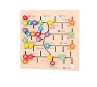 LLTCMYGS Montessori Wooden Number And Letter Maze Cognitive Board, Hand-Eye Coordinated Development,Numbers