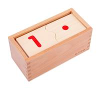 LLTCMYGS Montessori Wooden Number Puzzle Set, Number Puzzle 1-10 for Preschool Early Learning Tool