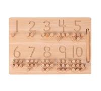LLTCMYGS Montessori Wooden Number Tracing Board, Educational Counting & Pre-Writing Skill Board