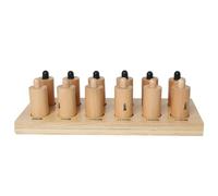 LLTCMYGS Montessori Wooden Pressure Cylinders, Sensory Weight Discrimination Toy