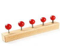 LLTCMYGS Montessori Wooden Red Ball Screw Set, Life Skills Learning Toys
