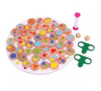 LLTCMYGS Montessori Wooden Shape Matching Board Game, Educational Memory & Focus Training Toy