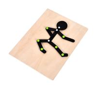 LLTCMYGS Montessori Wooden Stick Figure Pose, Matching Game for Adults with Dementia Activities