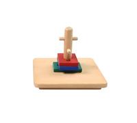 LLTCMYGS Montessori Wooden Twist And Sort Toys, Preschool Sensory Hand-Eye Coordination Teaching AIDS,Model A