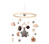 LLTCMYGS Montessory Star Moon Cloud Bed Mobile Toy, Baby Pendant, Soothing Toy
