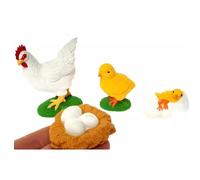 LLTCMYGS Plastic Mini Chicken Models, The Growth Process of Chickens, Montessori Preschool Learning Educational Toys