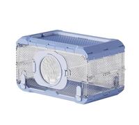 LLTCMYGS Transparent Insect Observation Box, Summer Outdoor Natural Insect Capture Prop (Without Belt),Blue