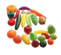 LLTCMYGS Vegetable And Fruit Pairing Cognitive Model, Montessori Plastic Fruit And Vegetable Kitchen Toys