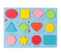 LLTCMYGS Wooden Alphabet Number Shape Puzzle, Montessori Early Learning Toy, Letter Number Recognition,Model F