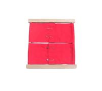 LLTCMYGS Wooden Clothing Frame Teaching AIDS, Montessori Dressing Busy Board,Model D