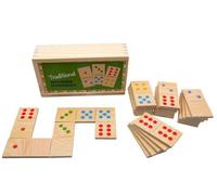 LLTCMYGS Wooden Digital Domino Puzzle, Early Montessori Intelligence Toy