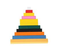 LLTCMYGS Wooden Montessori Number Rods, Color-Coded Math Bead Sticks, Fun Hands-On Learning Activity