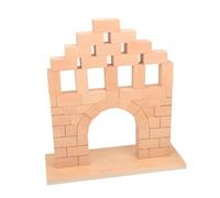 LLTCMYGS Wooden Roman Bridge Montessori Teaching AIDS, Built with Geometrically Shaped Building Blocks