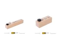 LLTCMYGS Wooden Screw Combination Set Teaching AIDS, Montessori Preschool Life Skills Development
