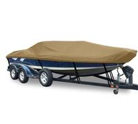 Lltdnze Heavy Duty 600D Boat Cover, Waterproof UV Resistant Outdoor Protection Boat Cover, Fit V-Hull Fishing Ski Boat,Coffee,17~19FT: 600x230cm