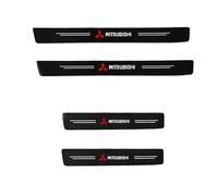 LLTSNT 4 Pack Carbon Fiber Car Door Sill Protector Stickers, Black, Door, Vehicle Specific Fit