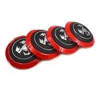 4 Pcs Hub Centre Caps for Fiat Abarth 133mm, Wheel Centre Caps Wheel Hub Covers Hub Center Badge Hub Caps Logo Covers Car Accessories,Red