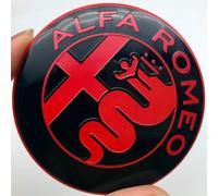 LLTSNT Car Emblem Badge Sticker for Alfa Romeo 147 156 159 Brera Mito,74mm,Car Emblems Badge Hood Trunk Emblem Front Grille Replacement Emblem Front and Rear Trunk Logo Car Accessories