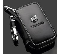 LLTSNT Car Key Bag for Volvo EX30 2023-,Leather Car Key Case Car Key Cover Key Fob Cover Keyring Accessories Key Shell Holder Keychain Key Bag Protector