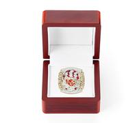 LLUCH 57th Rugby Championship Ring Super Bowl KC Champions Ring Wooden Gift Box Collectible Memorabilia for Enthusiastic Fans Football Fanatics and Sports Collectors,10#