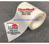 Llumar 10 Mil Clear Paint Protection Bulk Film Roll 4 inches X 72 inches