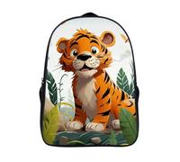 LLUTSNTH A Sloth And A Baby Sloth Laptop Backpack for Men & Women Travel Daypack with Pockets, Work Bag for Office 16 In, Cartoon Tiger, 40x28x16cm, Daypack Backpacks