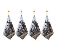 LLUTSNTH Absorbent Hand Towels Super Soft Face Towel Steam Locomotive Train Bath Towels Set of 4PCS Gym Towel with Hanging Loop Decorative Kitchen Hand Toweles for Yoga Camping Hotel Spa Travel