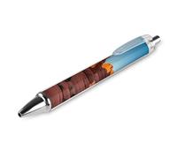 LLUTSNTH Arches National Park-standard Ballpoint Pens Black Medium Point 0.55mm Ball Point Pen Retractable Office Pens with Super Soft Grip Writing Ink Pen for Men Women 1 PCS