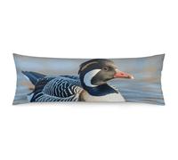 LLUTSNTH Body Pillow Cover Loon Nature Birds Body Pillow Pillowcase Decorative Polyester Pillowcase Long Pillows Cover Soft Full Bodypillow Case Covers with Zipper Closure 20"x54"