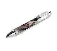 LLUTSNTH Boston Terrier Ballpoint Pens Black Medium Point 0.55mm Ball Point Pen Retractable Office Pens with Super Soft Grip Writing Ink Pen for Men Women 1 PCS