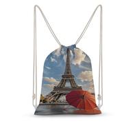 LLUTSNTH Bright Heart Shape Drawstring Backpack for Women - Large Canvas Sackpack, Gym Sport Travel Bag, Drawstring Bags
