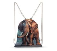 LLUTSNTH Bright Heart Shape Drawstring Backpack for Women - Large Canvas Sackpack, Gym Sport Travel Bag, Drawstring Bags