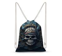 LLUTSNTH Cobra Snake Drawstring Backpack for Women - Large Canvas Sackpack, Gym Sport Travel Bag, Drawstring Bags