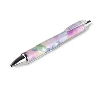 LLUTSNTH Colorful Butterfly Pattern Ballpoint Pens Black Medium Point 0.55mm Ball Point Pen Retractable Office Pens with Super Soft Grip Writing Ink Pen for Men Women 1 PCS