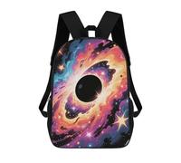 LLUTSNTH Comic Cosmos 17 Inch Laptop Backpack for Men Women Travel Daypack with Pockets Work Bag for Office